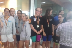 13-14 ans 4x200m NL dames 2ème place